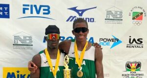 Dominica captures gold at the Eastern Caribbean Volleyball Association Under 21 Beach Volleyball Championships