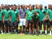 The senior men’s national football team encouraged to give it their all ahead of their participation in the Concacaf Nations League