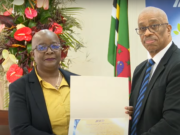 A long-serving employee of IICA in Dominica was recognized.