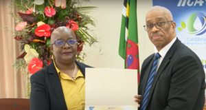 A long-serving employee of IICA in Dominica was recognized.