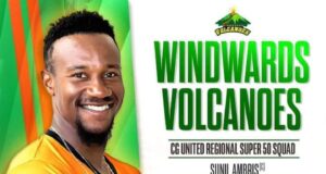 3 Dominicans named in the Windward Islands Volcanoes team for the upcoming Regional Super 50 overs tournament