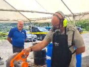 A program to destroy over 300 weapons which were confiscated from criminal activities have begun