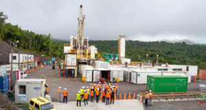 Installation of the geothermal power plant in the Roseau Valley is nearing completion