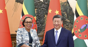 President of Dominica Her Excellency Sylvanie Burton meets with the President of the People’s Republic of China