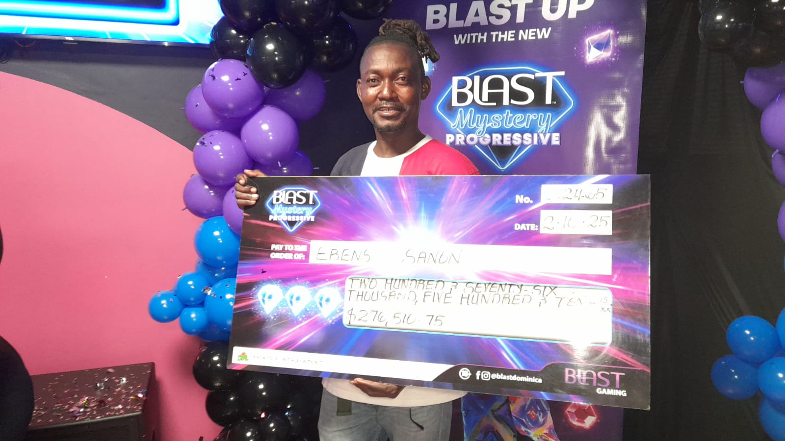 The brands manager of the Dominica National Lottery has highlighted the impact of the Blast Mystery Progressive on the Dominica economy