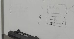 An individual has handed over nine firearms to a police officer.