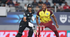 West Indies Fall Short In 2nd T20 Against New Zealand, Series Tied 1-1