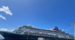 The MV Renaissance made its inaugural visit to Dominica on Saturday