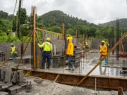 Construction of a national abattoir in Layou Valley is nearing completion.