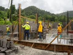 Construction of a national abattoir in Layou Valley is nearing completion.