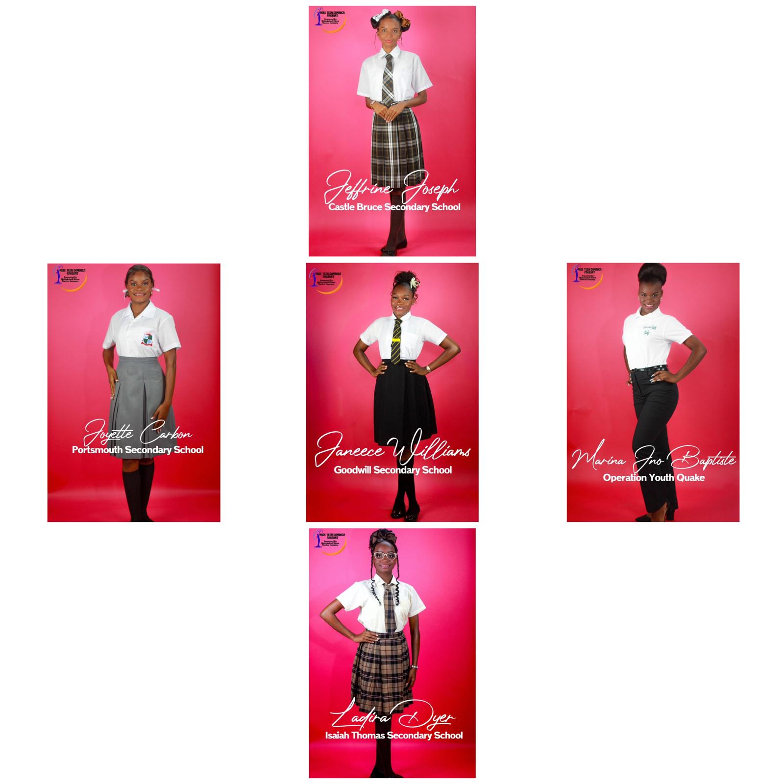 5 to compete for the 2O26 Miss Teen Dominica Title on february 8