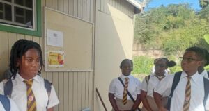The Class of 1987 of the Dominica Grammar School donates to its alma mater