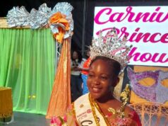 9-year-old Arianna Challenger of the Paix Bouche Primary School was crowned carnival princess 2O26