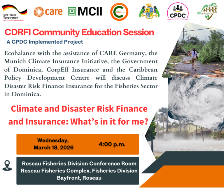 Climate and disaster risk finance and insurance for the fisheries ...