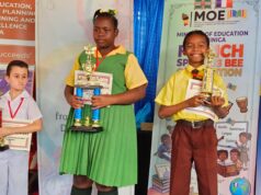 A student of the Penville Primary School emerged as the winner of the Ministry of Education Primary Schools’ French Spelling Bee competition