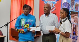 The North East Comprehensive School emerged champions of the first-ever Interschool Trivia Competition organised by DOWASCO