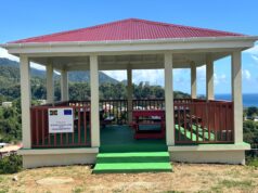 A recreational area on the lower campus of Dominica State College received an uplift through a donation by the European Development Fund