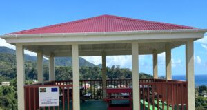 A recreational area on the lower campus of Dominica State College received an uplift through a donation by the European Development Fund