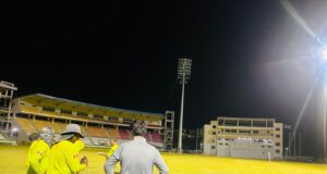 Light Testing Underway at Windsor Park Stadium as Upgrade Project Nears Completion