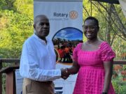 Kalisha Aaron is the new president of the Rotary Club of Portsmouth