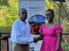 Kalisha Aaron is the new president of the Rotary Club of Portsmouth