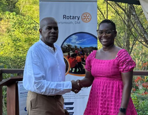 Kalisha Aaron is the new president of the Rotary Club of Portsmouth