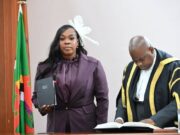 Parliamentary Representative for Roseau North Ashma McDougall takes the Oath of Allegiance in Parliament