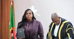 Parliamentary Representative for Roseau North Ashma McDougall takes the Oath of Allegiance in Parliament