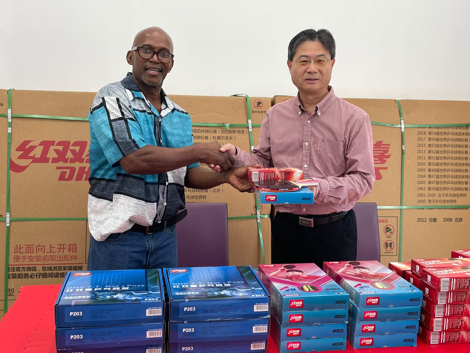 Donation of Table Tennis Equipment